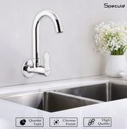 Chocolate Sink cock Round Swivel Spout Brass (12 inches)- by Specule